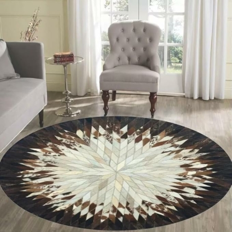 Geometric Patterned Cowhide Rugs